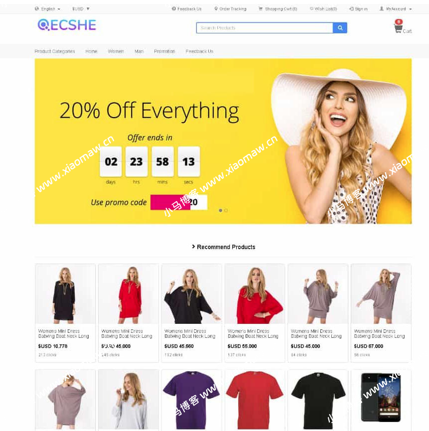 外贸商城多语言商城自适应手机端支持USDT支付商城源码