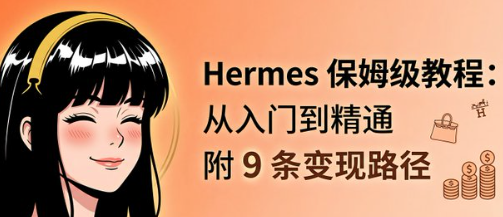 Hermes保姆级教程：从入门到精通 附变现路径