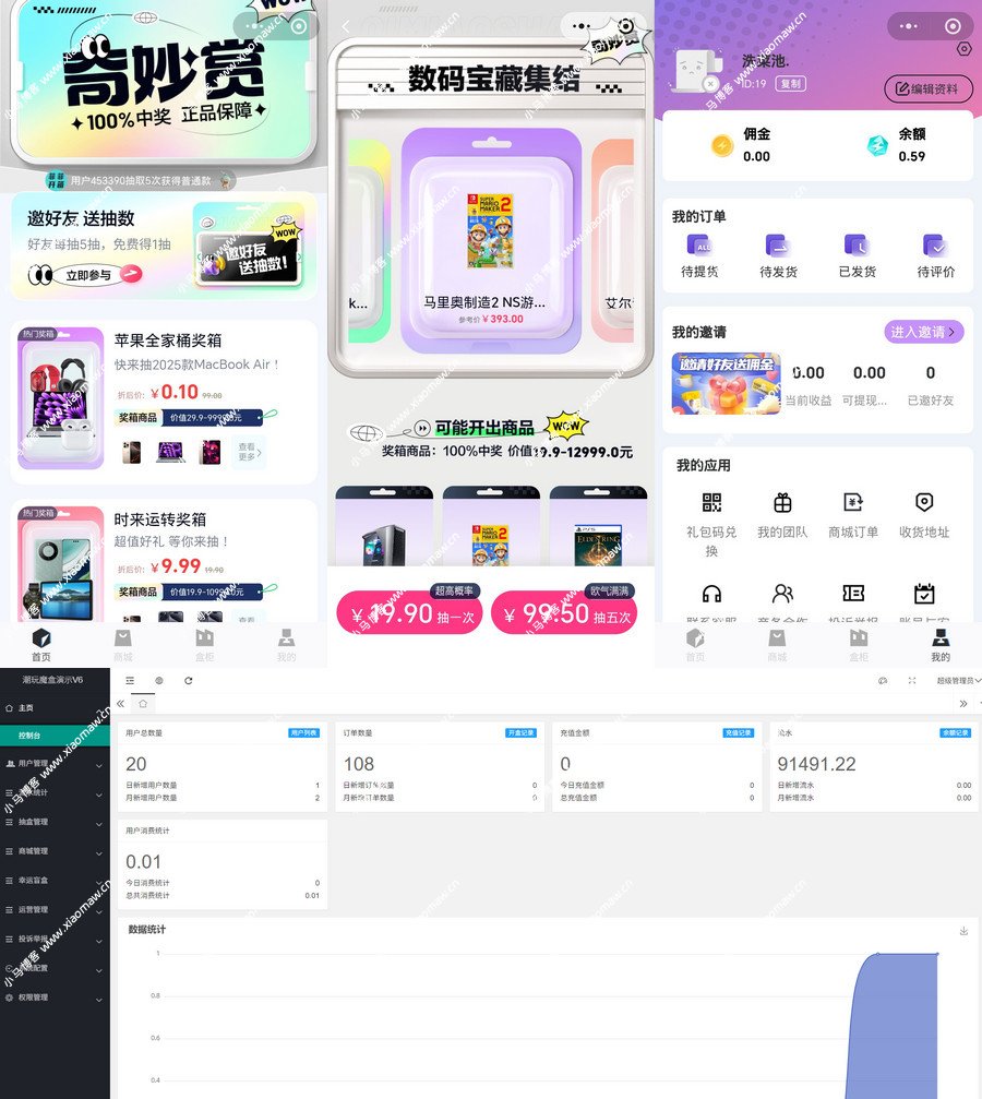 最新高仿百度网盘奇妙赏盲盒源码+搭建教程