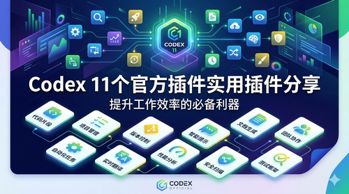 Codex 11个官方插件实用插件分享