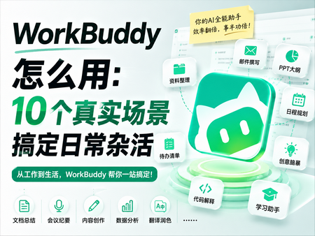 WorkBuddy怎么用：10个真实场景搞定日常杂活