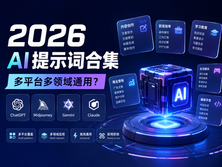 2026 AI提示词合集 - 多平台多领域通用