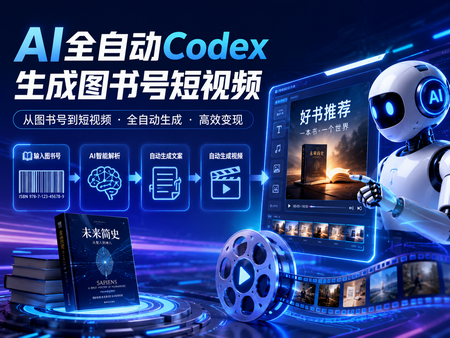 AI全自动Codex生成图书号短视频