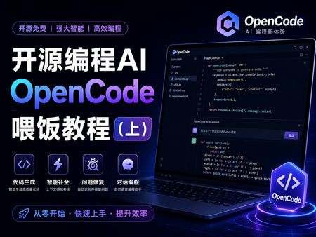 开源编程AI OpenCode喂饭教程（上）