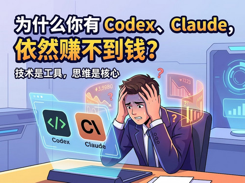 【会员文章】为什么你有 Codex、Claude，依然赚不到钱？