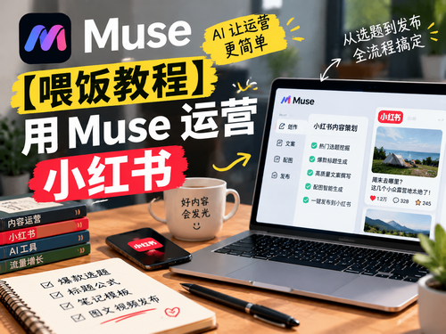【喂饭教程】 用Muse 运营小红书